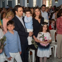 Michel Moawad and his family celebrating Palm Sunday in Zgharta